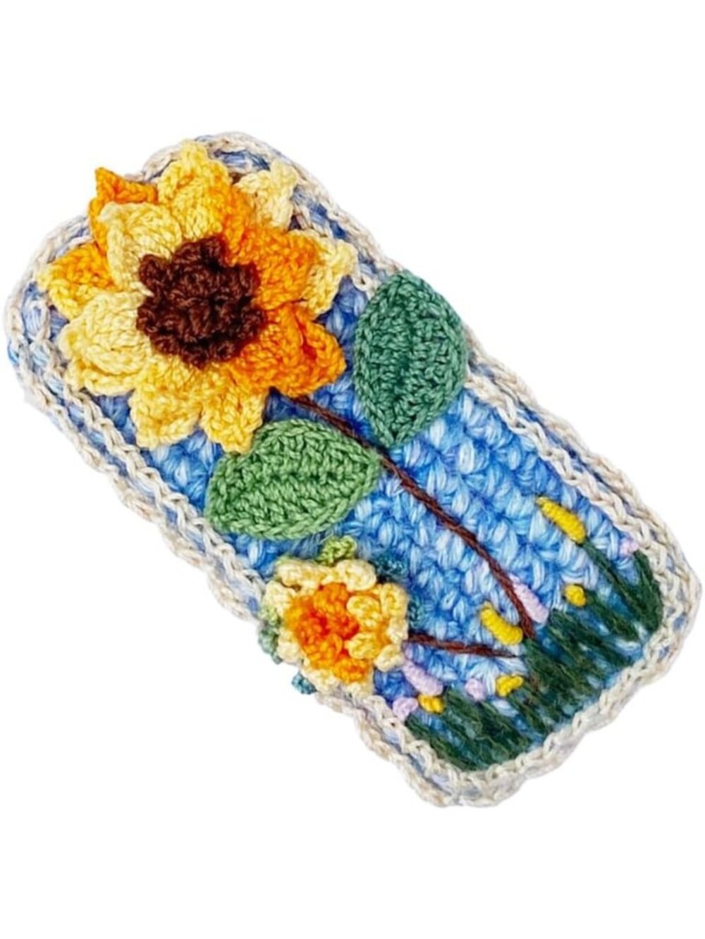 Handmade Micro-Hook Crocheted Hair Barrettes | Unique Yarn Hair Clips for Women